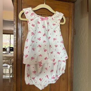 BNWT Vintage Gymboree 2000s Pink Floral 2pc Set • 3-6 Month